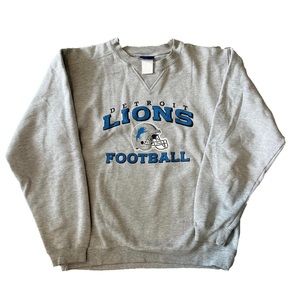 Detroit Lions Crewneck Sweater by Reebok Rare NFL